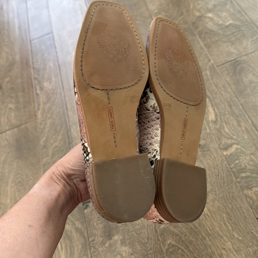 Vince Camuto Snake Print Flats - Brown and Black - Picture 6 of 7